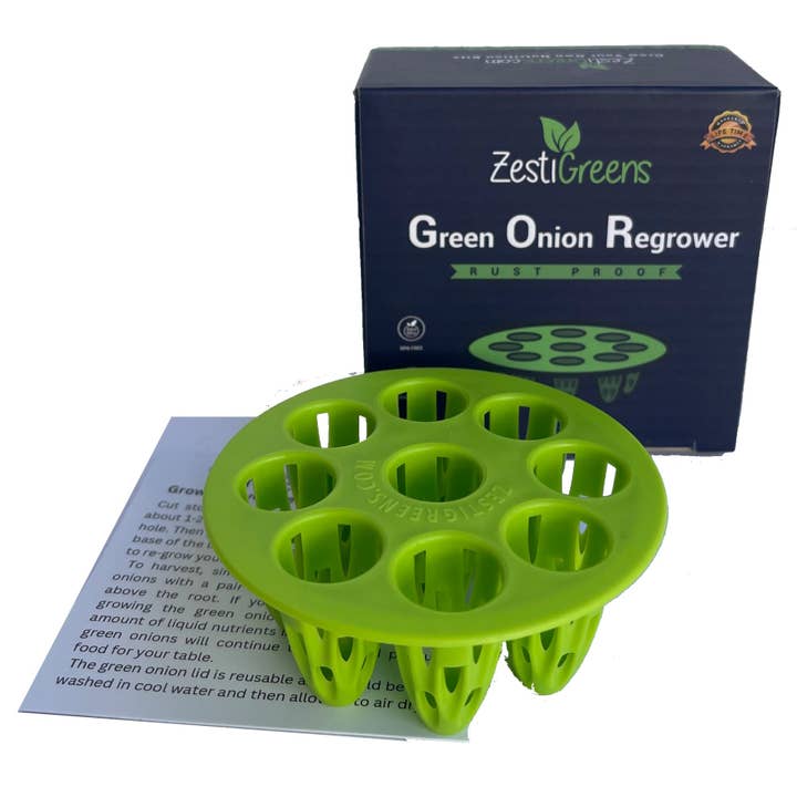 Easiest Green Onion Regrower. Includes Ergonically Designed Lid & Instructions for Beginners. for wholesale by ZestiGreens