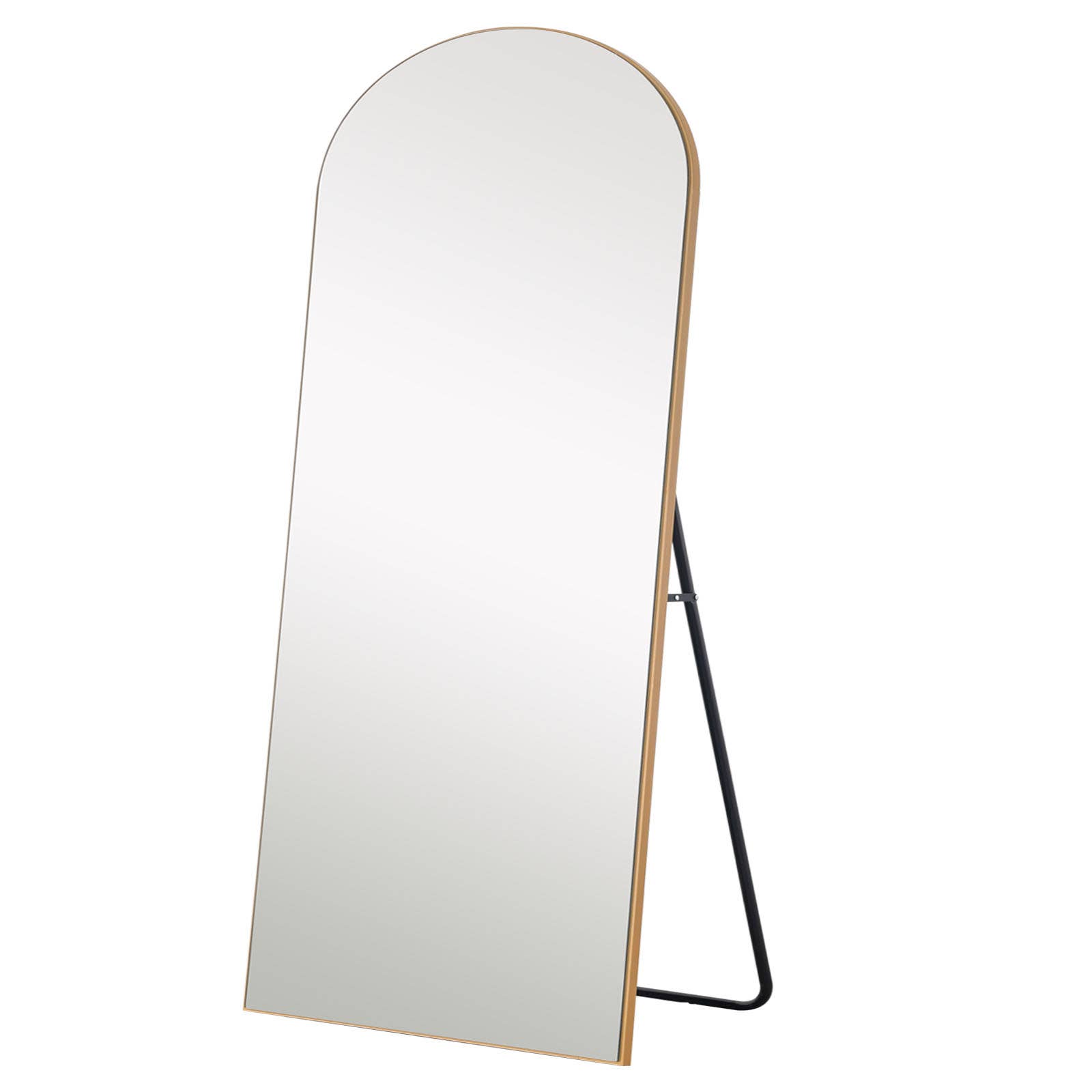 HomeRoots - Wholesale Wall Mirror - Petite Gold Arched Wooden Mirror3