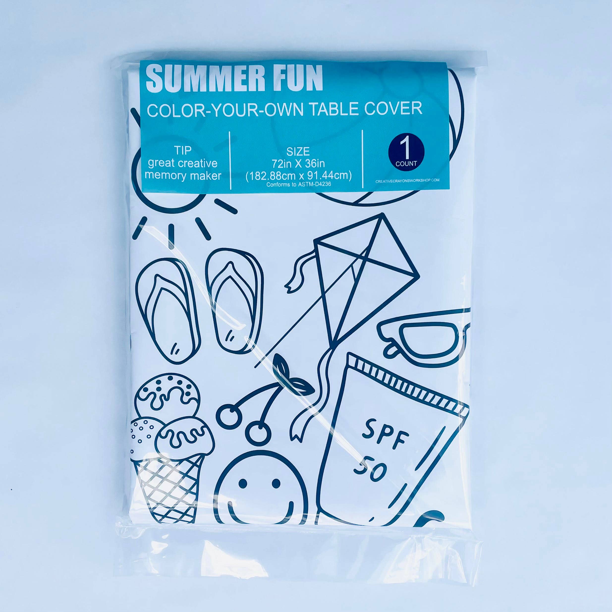 Creative Crayons Workshop - Wholesale Coloring Tablecloth - Kids & Baby - Kids Summer Art Activity | Coloring Tablecloth | Bucket List7