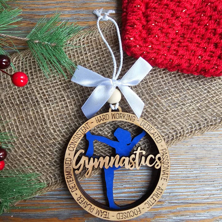 LB Personalized Design - Wholesale Ornament - Gymnastics Ornament