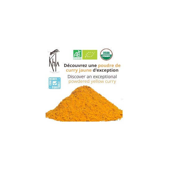 Khla - L'épicerie du Mékong - Wholesale Dried Spice - Yellow Curry - Organic - Powder - 1kg4