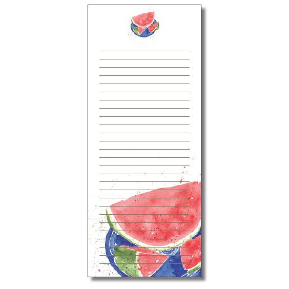 WORDS & WATERCOLORS BY PEG CONLEY - Wholesale Notepad - Watermelon List Pads