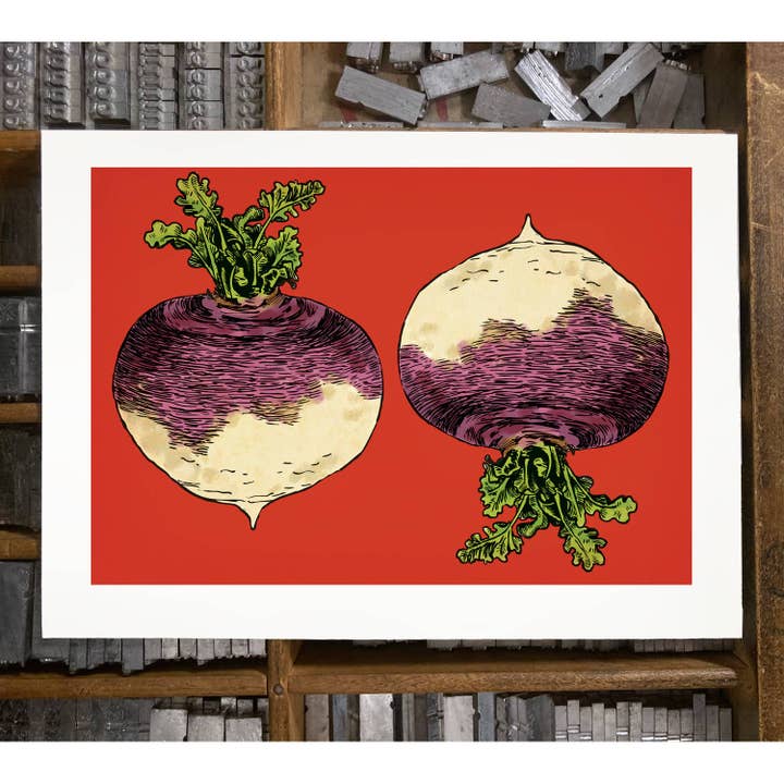 Rigel Paper - Vendita all'ingrosso Biglietti di auguri generici - Biglietto di auguri RFM-409 Turnips2