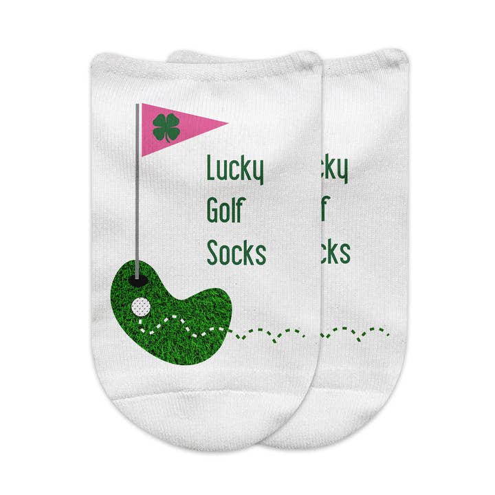 Lucky Golf No Show Socks for Women Golfers for wholesale by Sockprints