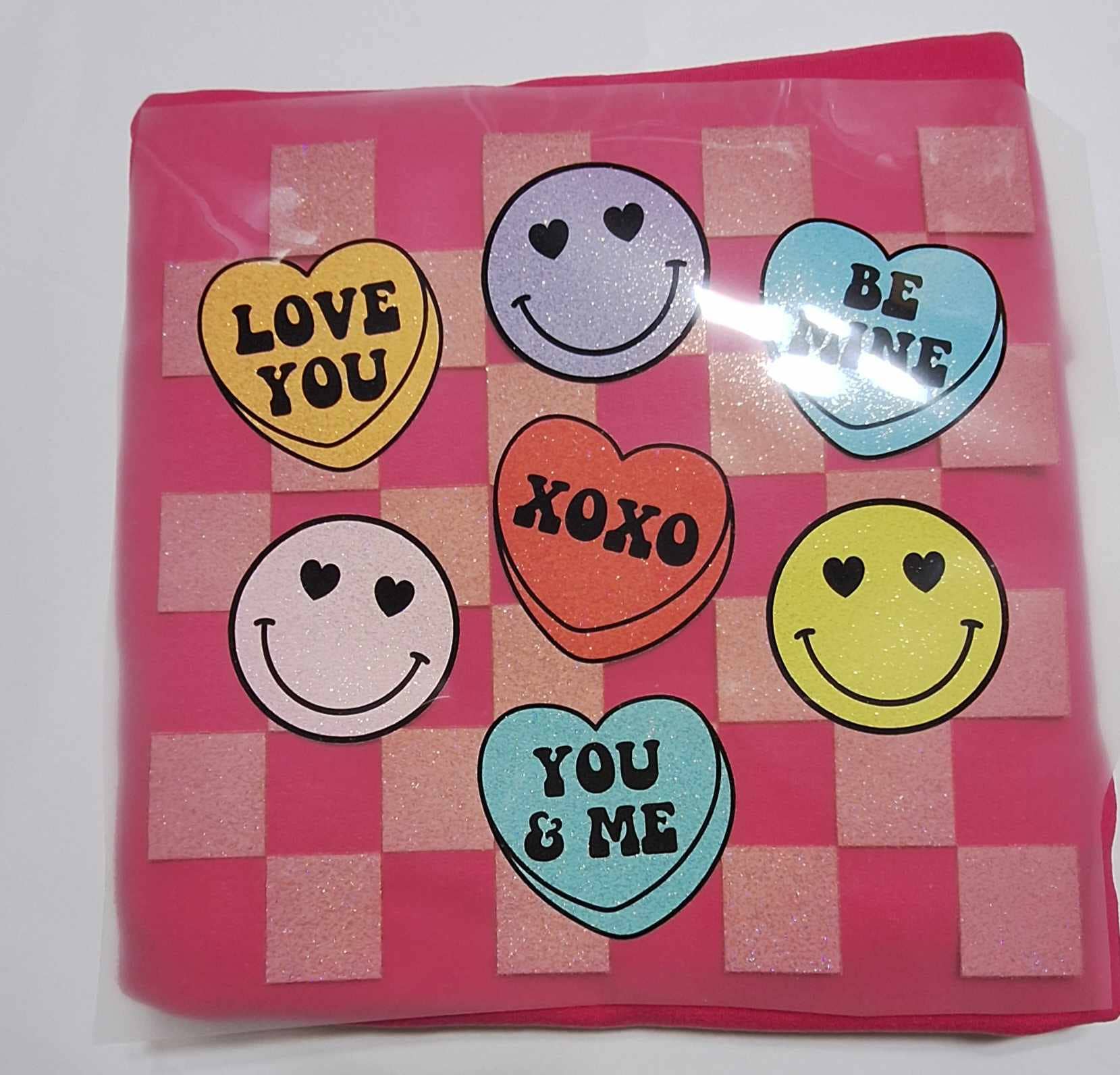 Nu Kustomz LLC - - Wholesale Graphic Sweatshirt - Women's - Smiley candy hearts valentines day sweatshirt6