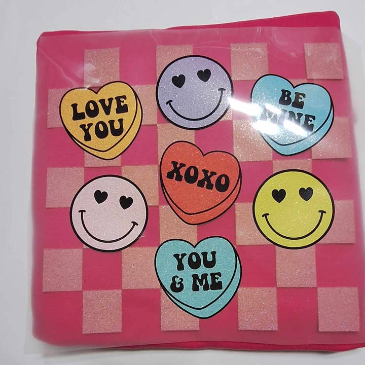 Nu Kustomz LLC - - Wholesale Graphic Sweatshirt - Women's - Smiley candy hearts valentines day sweatshirt6