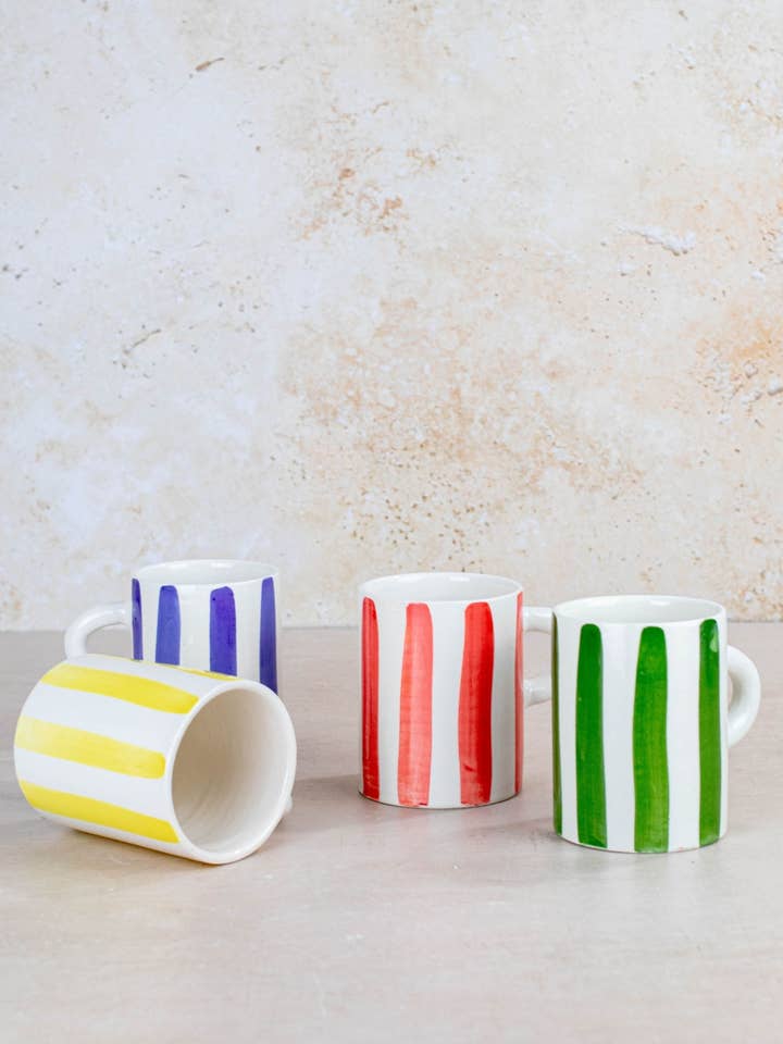 Moroccan Striped Mug for wholesale by Maison Berber