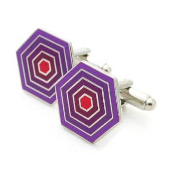 Honey Comb Cufflinks for wholesale by Kinzoku