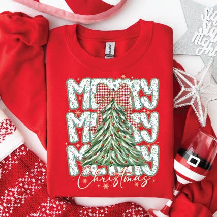 MERRY MERRY CHRISTMAS ON RED for wholesale by Southern Attitude Designs Inc