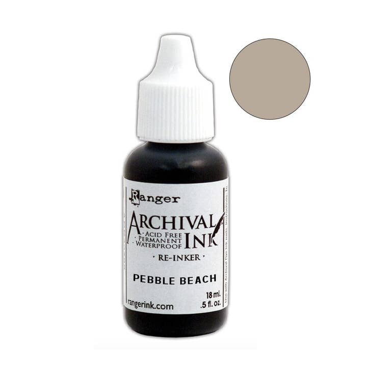 Archival Ink™ Pads Re-Inker Pebble Beach, 0.5oz for wholesale by Ranger Ink