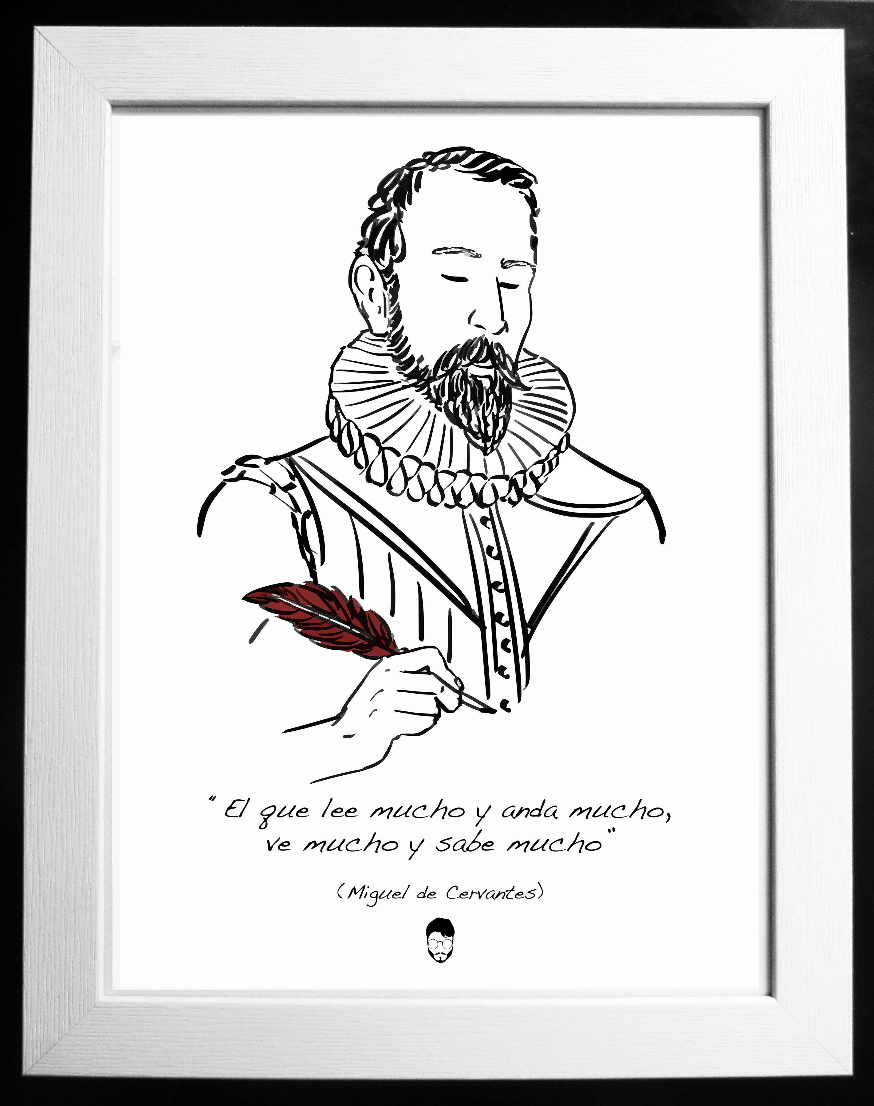 El loco del Pelo Rizo - Wholesale Art Print - Miguel de Cervantes0