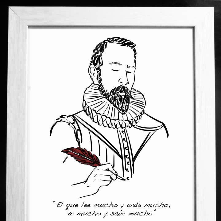El loco del Pelo Rizo - Wholesale Art Print - Miguel de Cervantes0