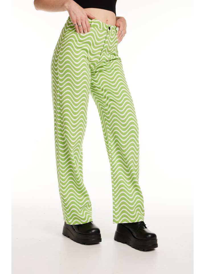 Pretty Damage - Wholesale Jeans - Women's - Wavy Denim Pants