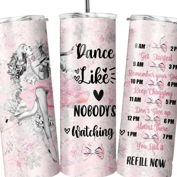 Perfectly Diverse Trendz, LLC - Vendita all'ingrosso Bicchiere/tazza termica - Balla come se nessuno stesse guardando un bicchiere da 20 once