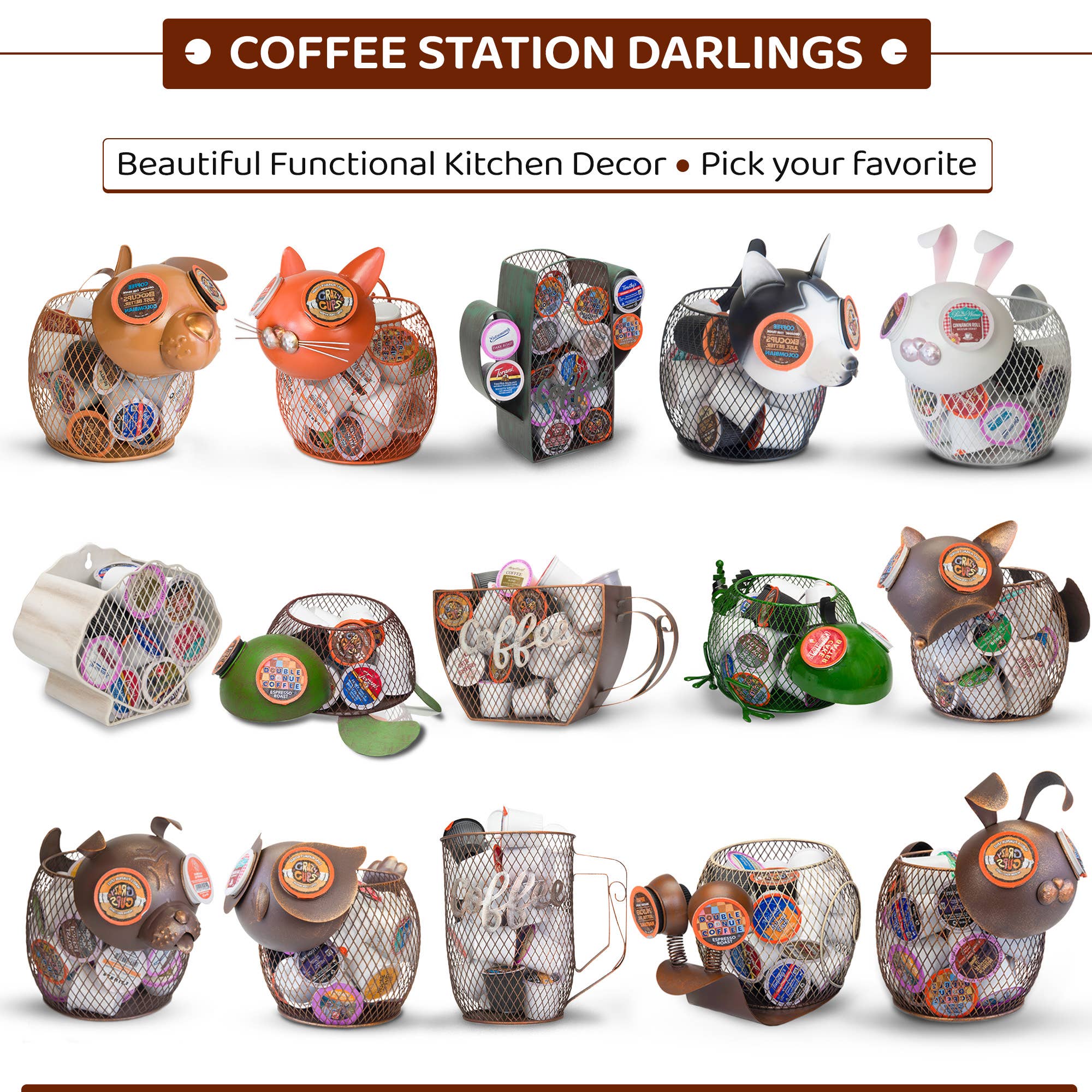 MADE EASY KIT - Wholesale Kitchen Storage/Organizer - Made Easy Kit Coffee Pod Organizer - Home Functional Décor58