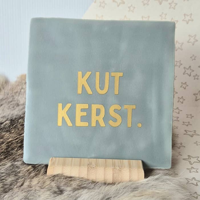 Tile | Shitty Christmas. | 13x13cm for wholesale by Labelgeluk