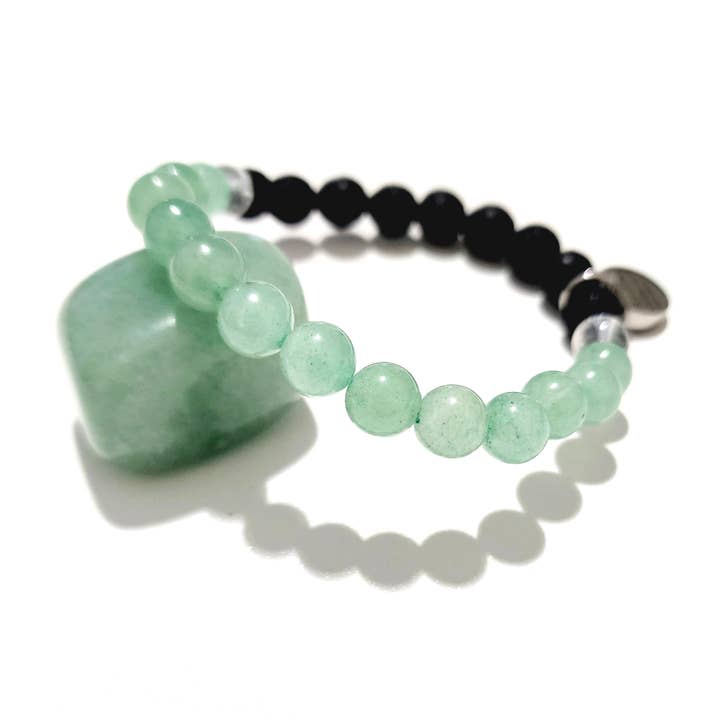 Green Aventurine Heart Chakra Crystal Aromatherapy Bracelet for wholesale by Stone Tree Collection