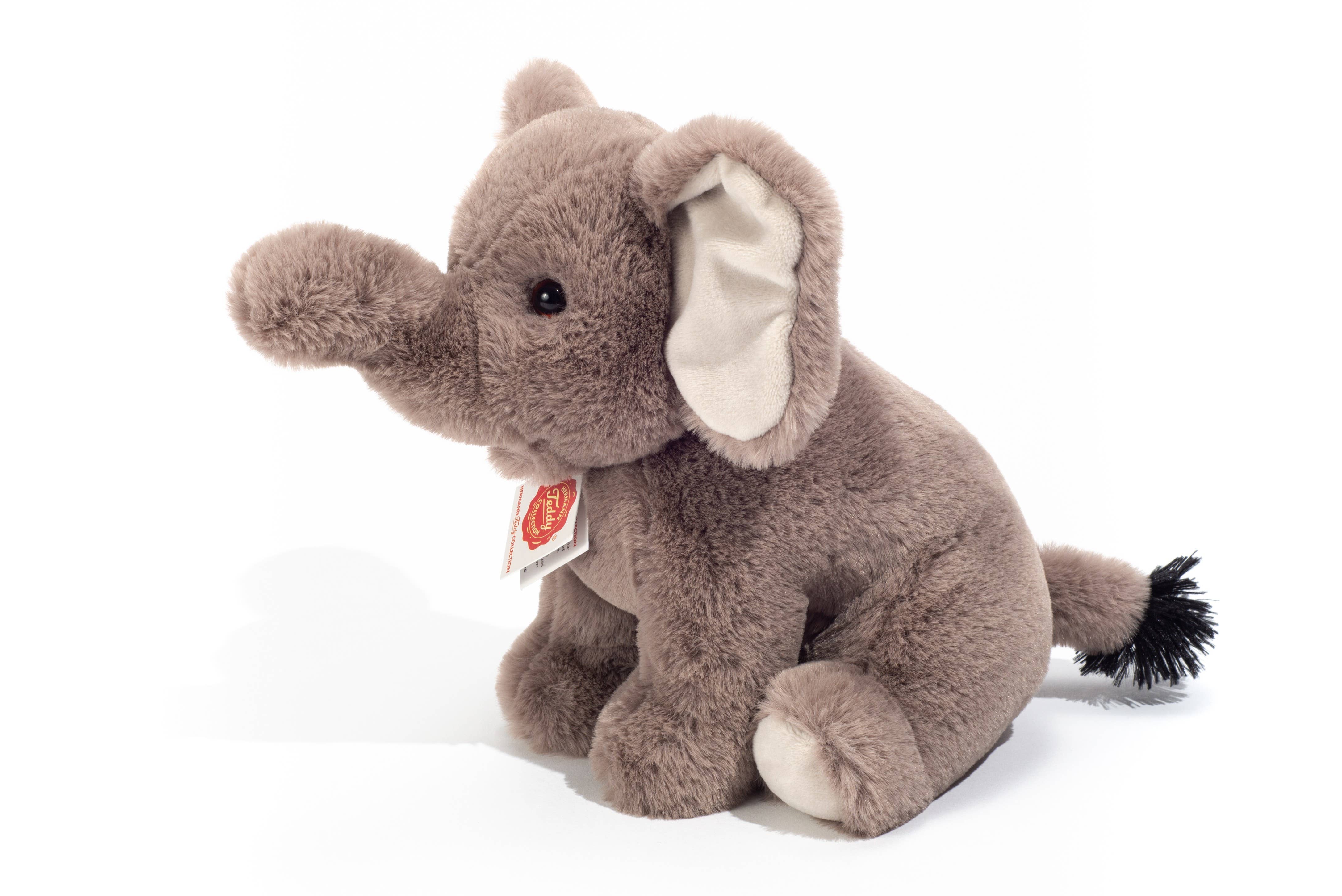 Teddy Hermann - Wholesale Stuffed/Plush Toy - Kids & Baby - Elephant sitting 25 cm - plush toy - soft toy4