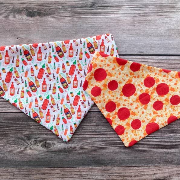 Make it Spicy - Pet Bandana | Reversible | Novelty for wholesale by Jean Claude Van Waffles