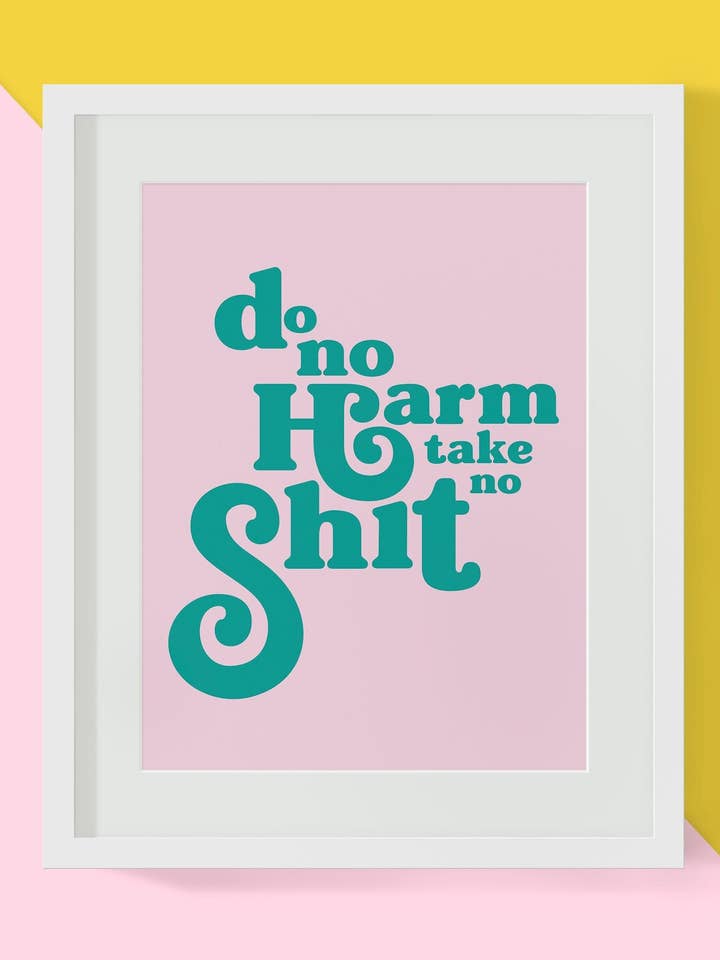 Tun Sie keinen Schaden Nehmen Sie keinen Scheiß für den Großhandel von Bossy Girl