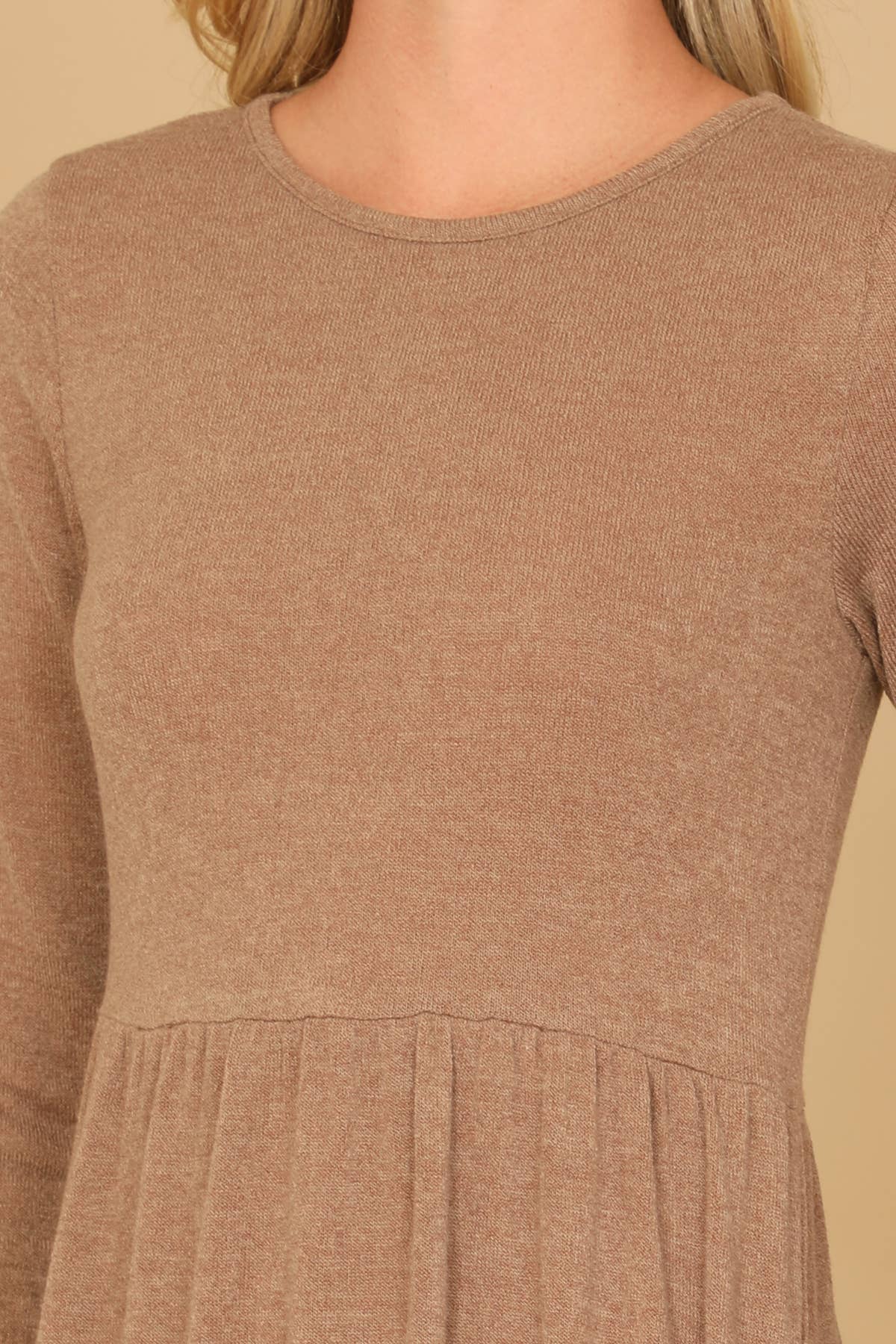 You & Me - Vente Robe – femme - ROBE À PLUSIEURS NIVEAUX EN CHAMBRAY À MANCHES LONGUES ET COL ROND YMD10121V4