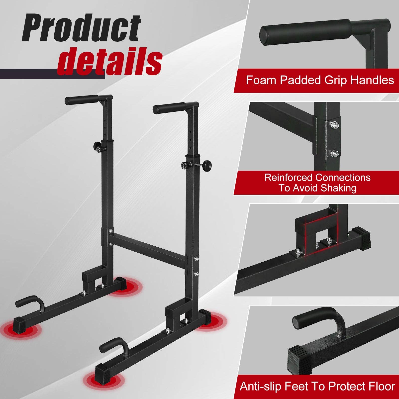 39F Inc. - Wholesale Fitness Equipment - Portable Pull-Up & Push-Up Home Fitness Equipment – Black2