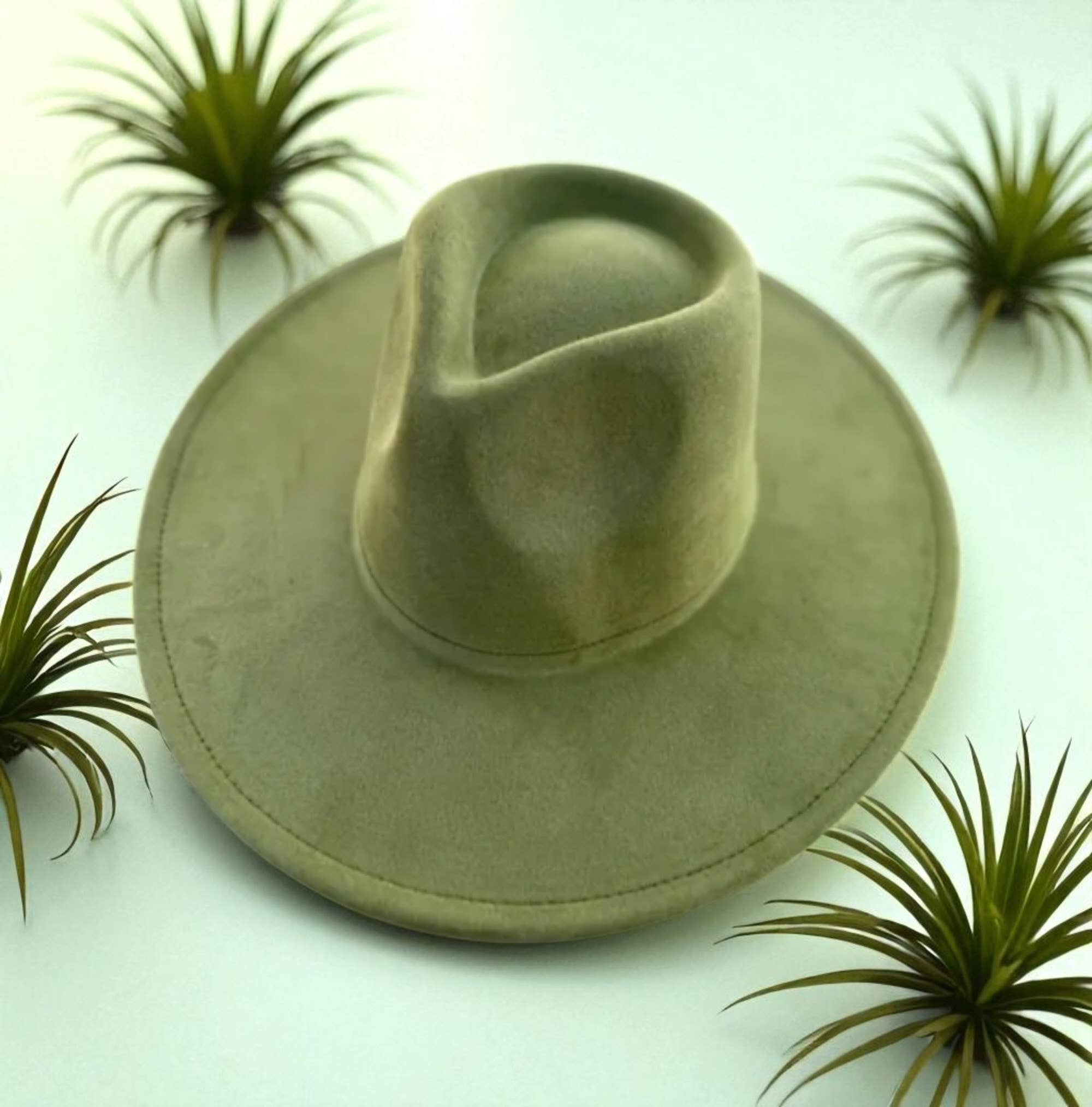 Bella Betty - Wholesale Fedora - Unisex - Vegan Suede Wide Brim Rancher Hat 1