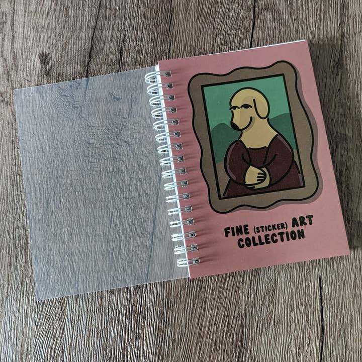 Sadsquatch – Engroshandel Notesbog – Kunstsamling Mona - Genanvendelig klistermærkebog - 50 sider2