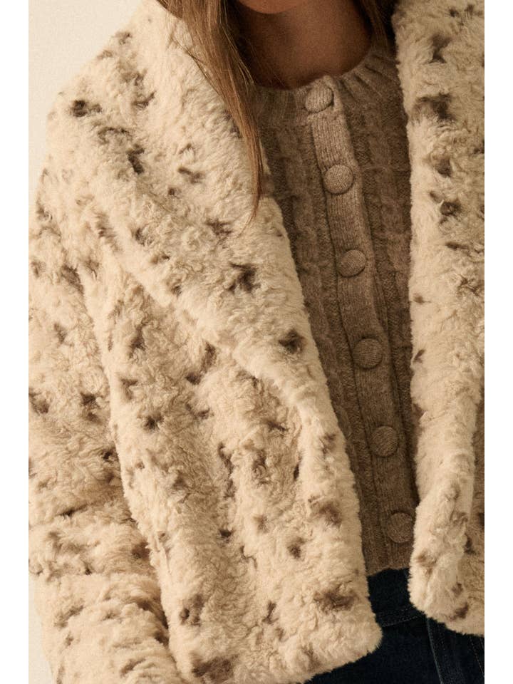 Promesa USA - Wholesale Jacket - Women's - Faux Rabbit Fur Fleece Shawl-Collar Pocket Jacket10