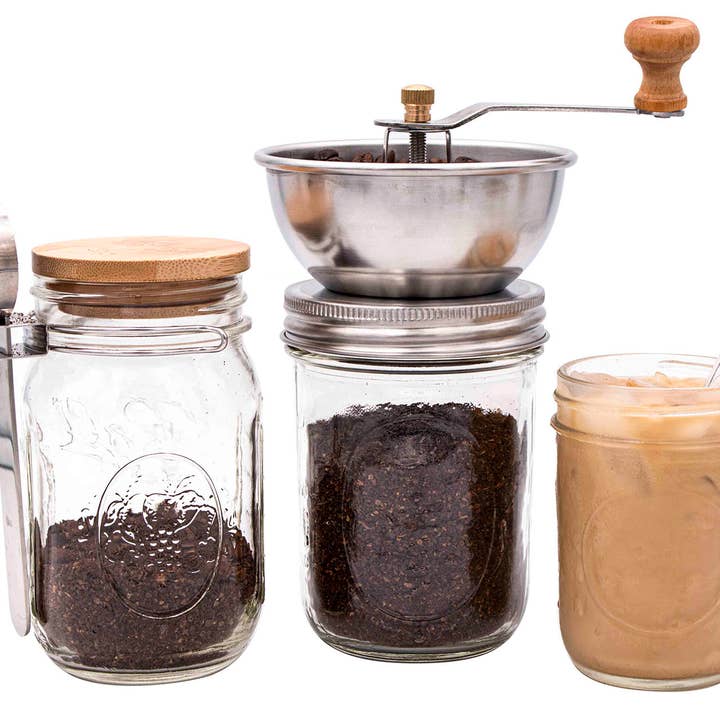 Mason Jar Lifestyle - Wholesale Coffee Grinder - Coffee and Spice Grinder Lid for Mason Jars