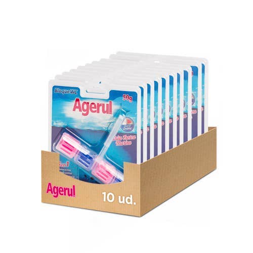 Agerul - Wholesale Toiletreiniger - Rim Block Toilet Marine Fresh Scent. 10 stuks.1