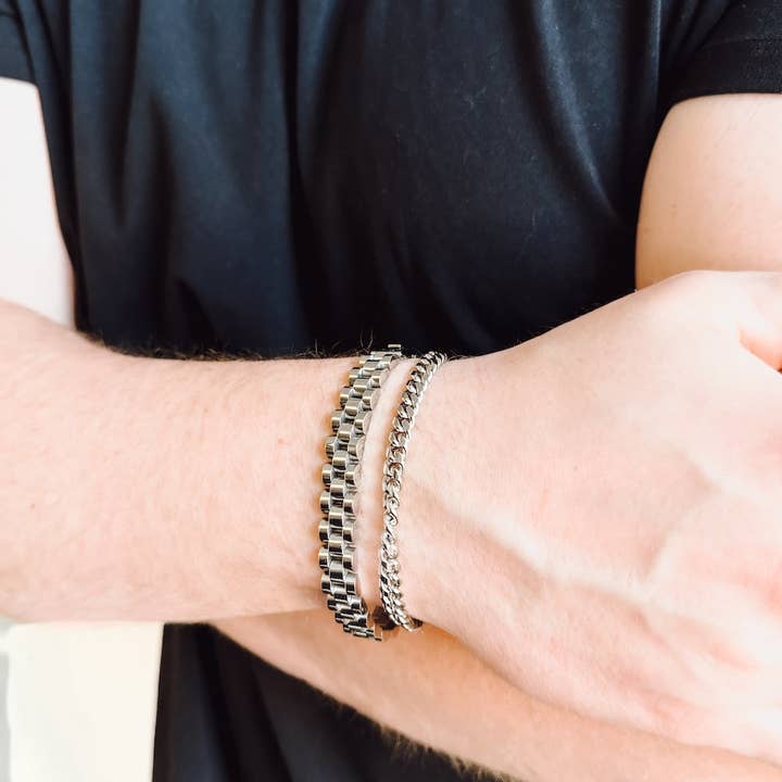 Pretty Simple - Vente Bracelets maillon et chaîne - Bracelet de la collection homme Marco L'uomo en gros3
