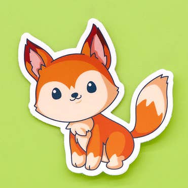 Fox Sticker - Alphabet Crossing for wholesale by Arona