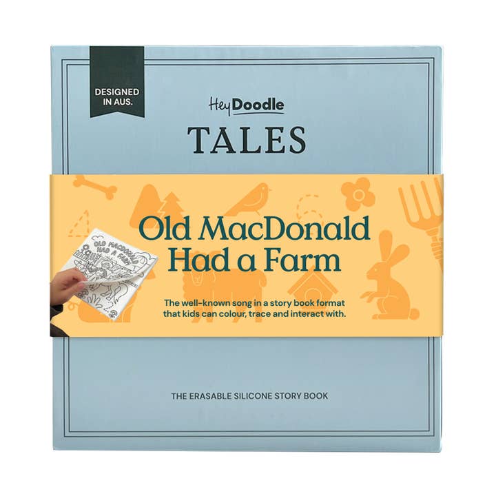 Old MacDonald Had A Farm Reusable Colouring Book for wholesale by e-Comas