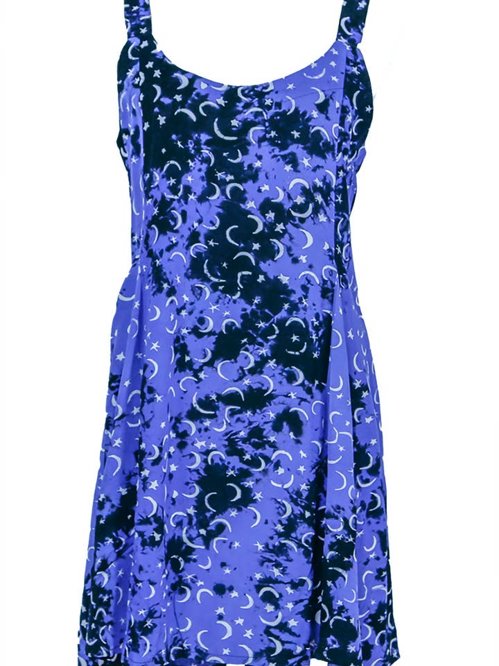 Abito a tracolla corta Blue Moons di Hary Dary per la vendita all'ingrosso da parte di Sunshine Joy