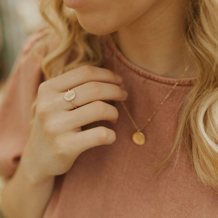 Mauve Jewelry Co. - Wholesale Signet Ring - Wildflower Ring