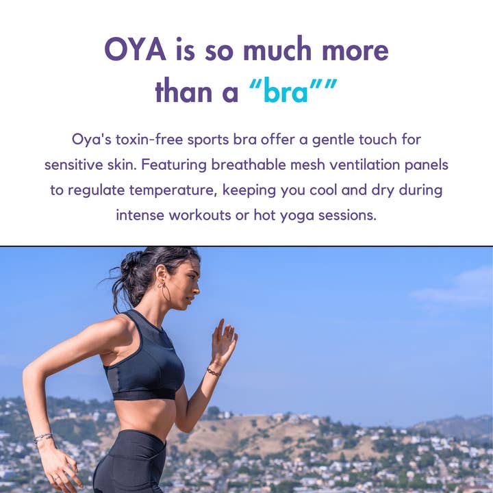 Oya Femtech Apparel - Wholesale Sports Bra - Women's - Cooling Compression Bra - Sensitive Skin3