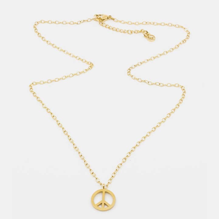 Collana Small Peace Gold per la vendita all'ingrosso da parte di 7East
