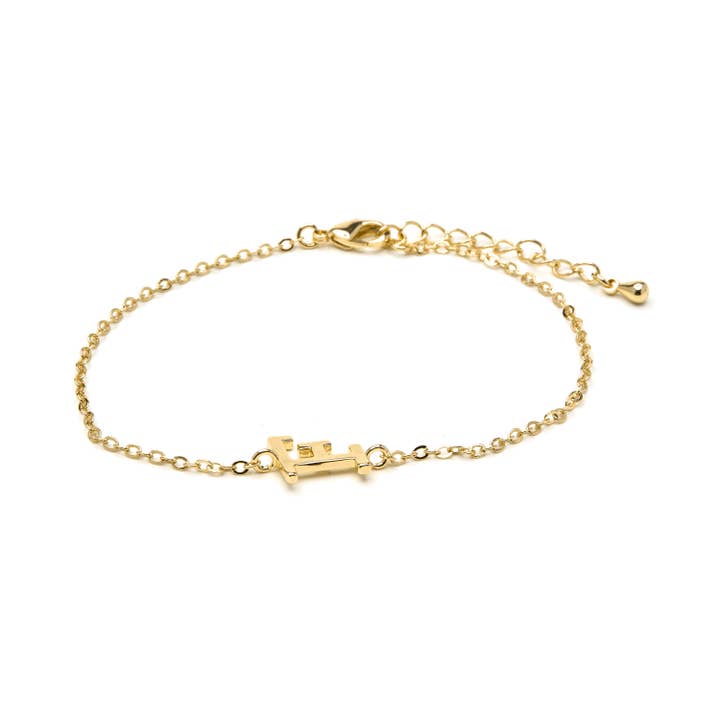 Bracelet finition or jaune 18k - Alphabet pour la vente par Luxenter