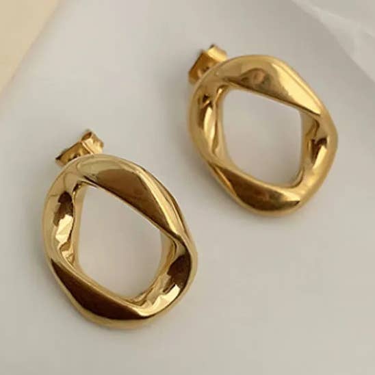 18K Vergulde Oorbellen Zonder voor wholesale door Gooddiy