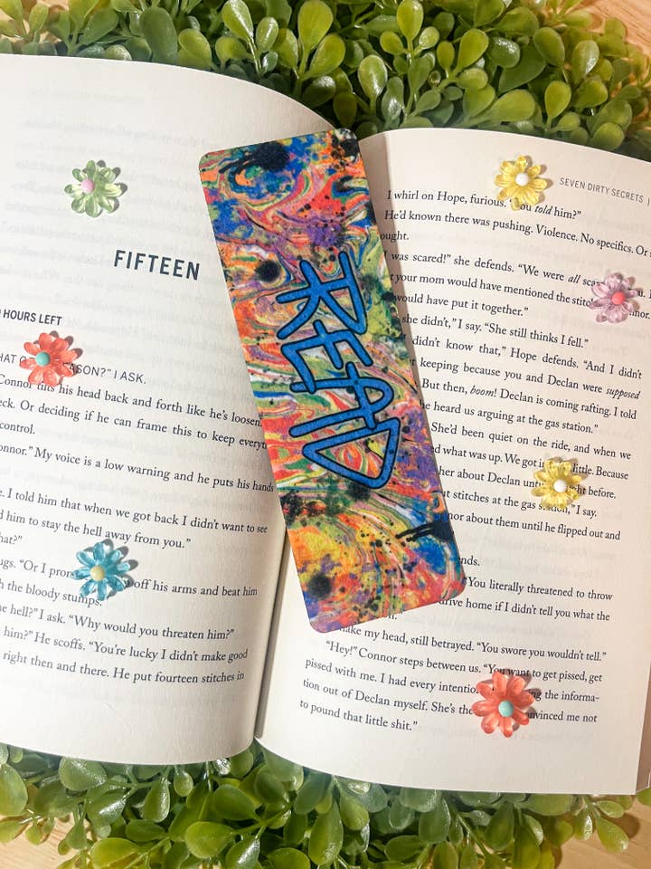 Read Graffiti Paint Felt Bookmark for wholesale by Sharp Thoughtlings