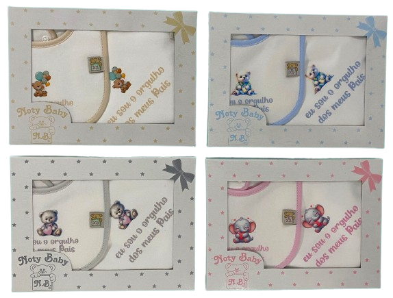 Noty Baby - Wholesale Embroidery/Cross Stitch Supplies - 100% cotton diaper and bib sets Parents' Pride9