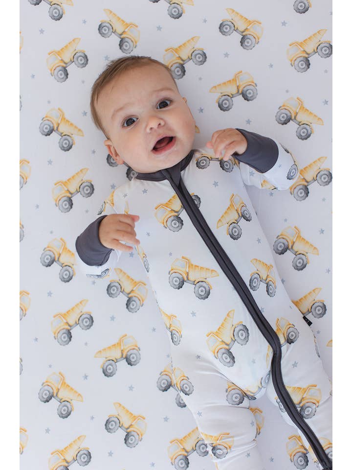 Blush Lotus - Wholesale Jumpsuit - Baby - Dump Trucks - Zippy2