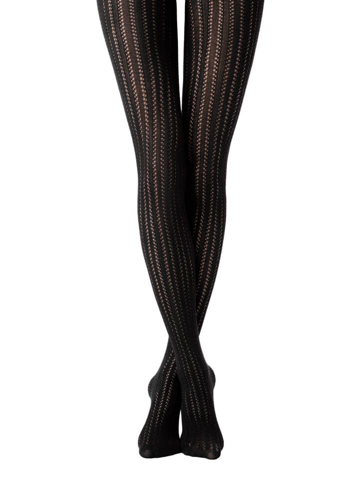 luzy - Wholesale Tights - Women's - Warm lace tights with 3D effect - Fashion Fantasy