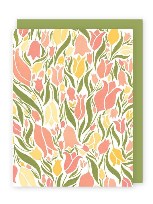 Carte de vœux Tulipes pour la vente par Tori Tornado