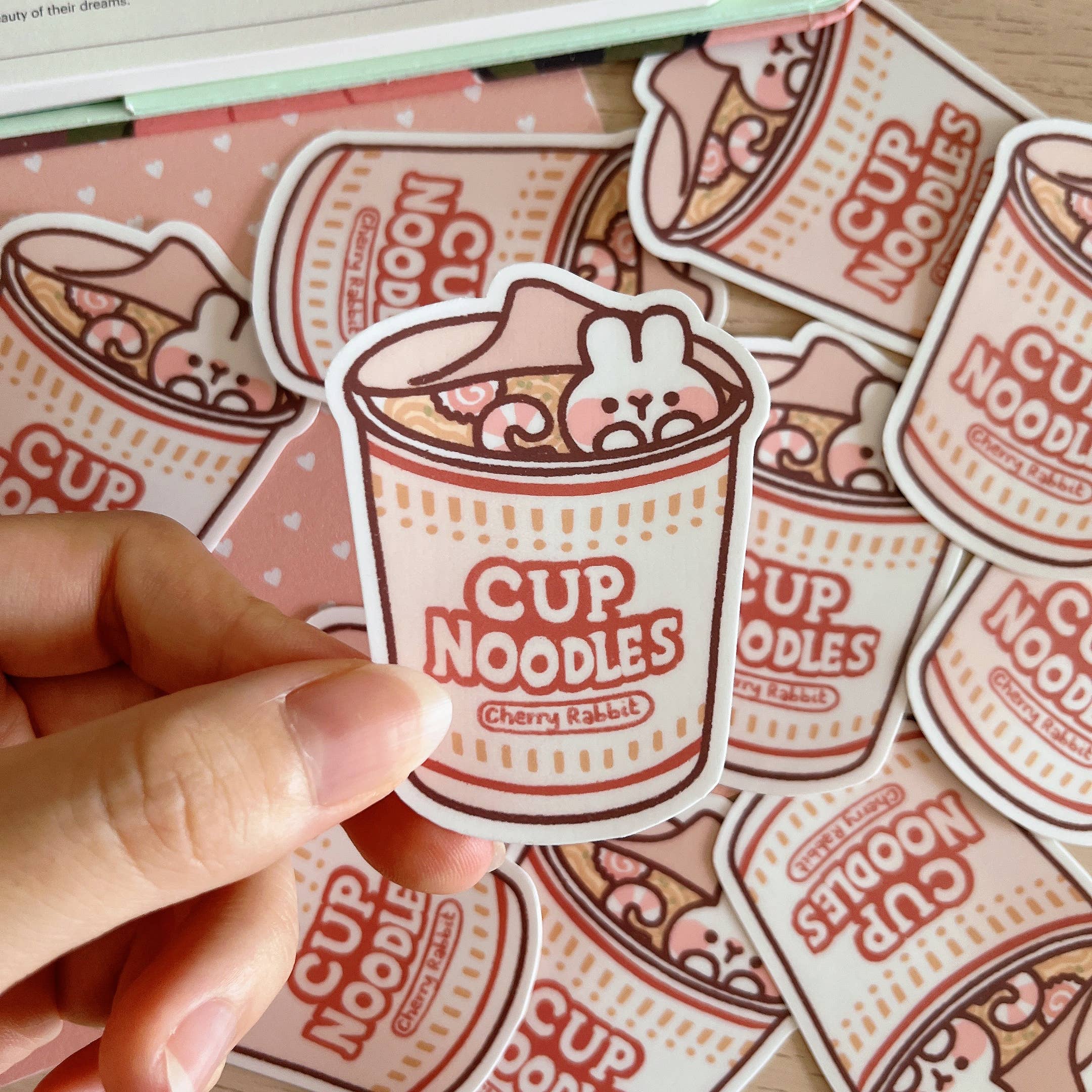 Cherry Rabbit - Wholesale Sticker - Cup Noodle Sticker1