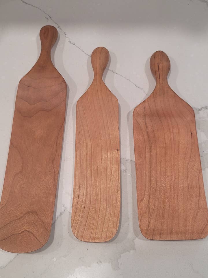 Wooden Spurtle for wholesale by Roots to Branches Inc.