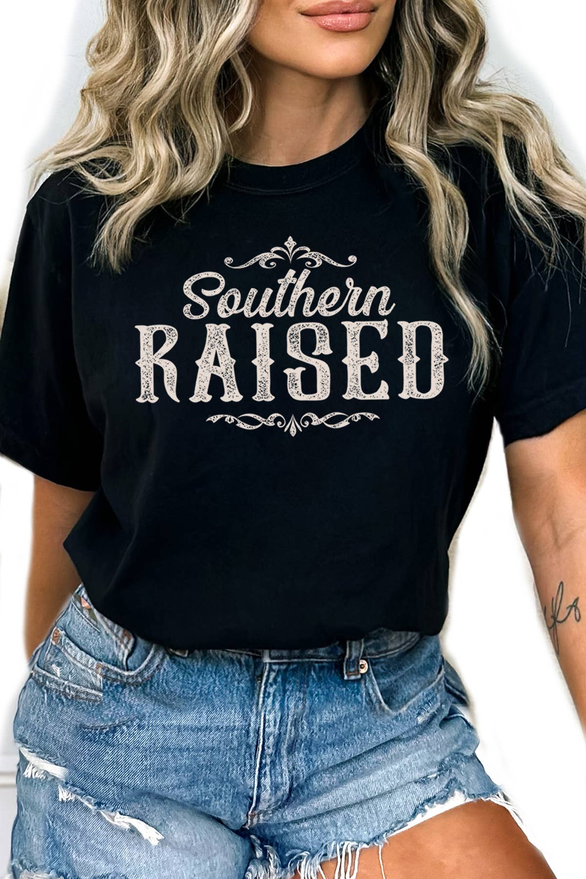 BouTeeQue Closet - Wholesale Screen Printed T-Shirt - Women's - BT1957 t Southern Raised0