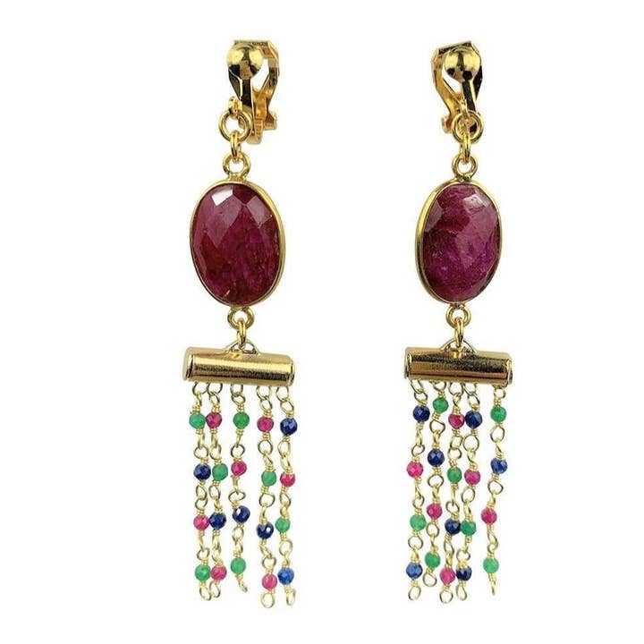 Orecchini a clip Anjaneyasana per la vendita all'ingrosso da parte di CLAIRE BERTEAU