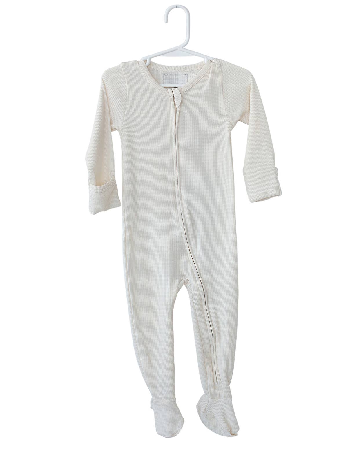 Modern Burlap - Wholesale Jumpsuit - Baby - Organic Thermal Zip Footie | Solids & Prints0
